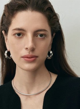 新款柔软挂坠项链皮绳关节长颈链高级简约毛衣配饰时尚百搭毛衣链