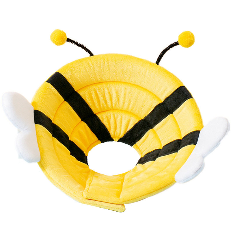 宠物伊丽莎白圈猫咪狗狗术后防舔卡通毛绒蜜蜂保护头套医护软圈,淘宝优惠券,粉丝福利购,淘宝优惠卷