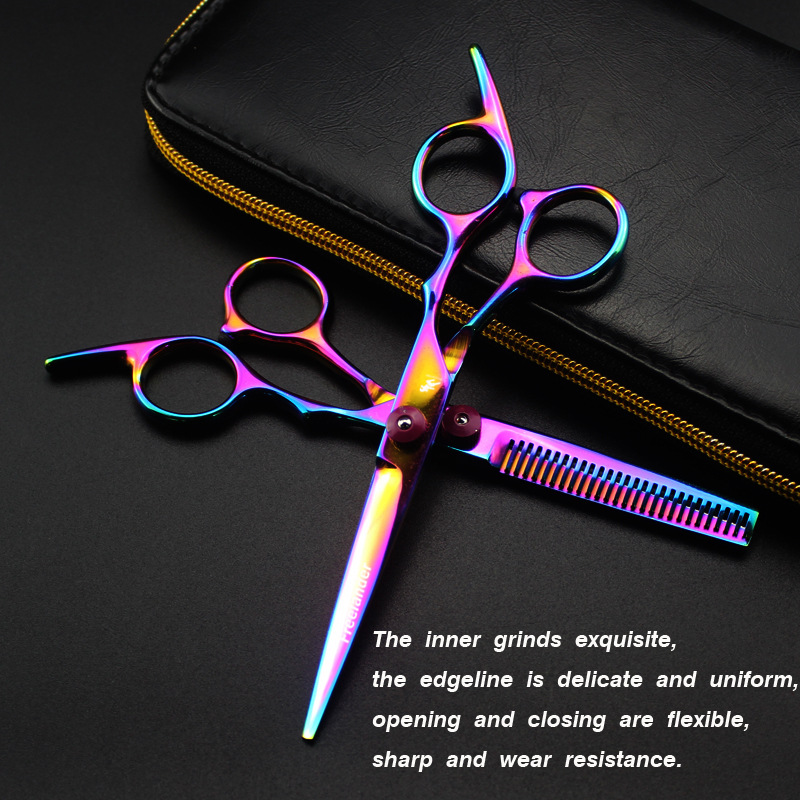 极速Professional 6 oinch Hair Scissors Thinning Barber Cutti - 图0
