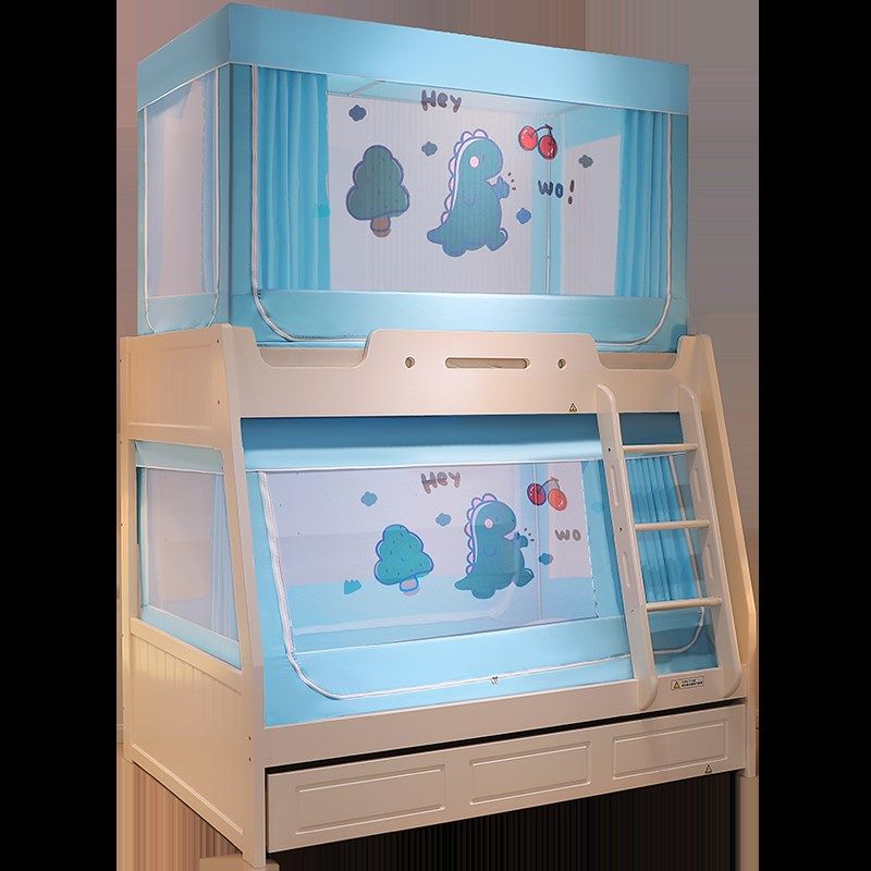 极速儿童新款子母床蚊帐一体式A床帘遮光上下床双层床下铺专用梯,淘宝优惠券,粉丝福利购,淘宝优惠卷