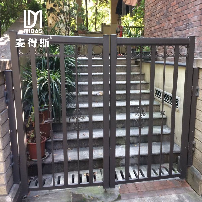 极速铝合金户外隔离栏杆门栅栏护栏花园门围栏家用栏X杆扶手 门栏 - 图0