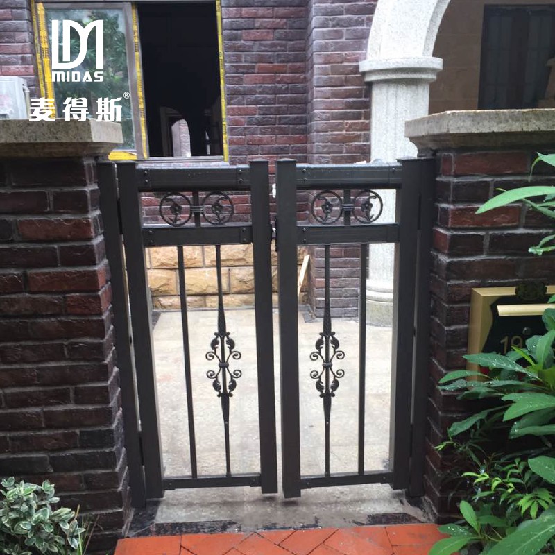 极速铝合金户外隔离栏杆门栅栏护栏花园门围栏家用栏X杆扶手 门栏 - 图1