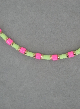 极速RA 软陶 搪瓷  短款O项链 波西米亚风