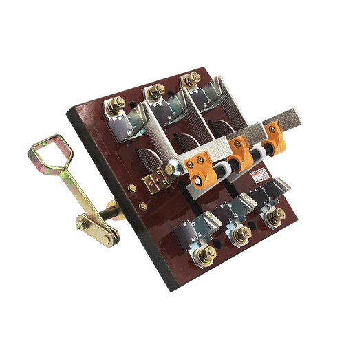 极速HS12-40j0/31 400A双投刀开关 三相三线倒顺刀闸黄铜紫铜侧面 - 图3