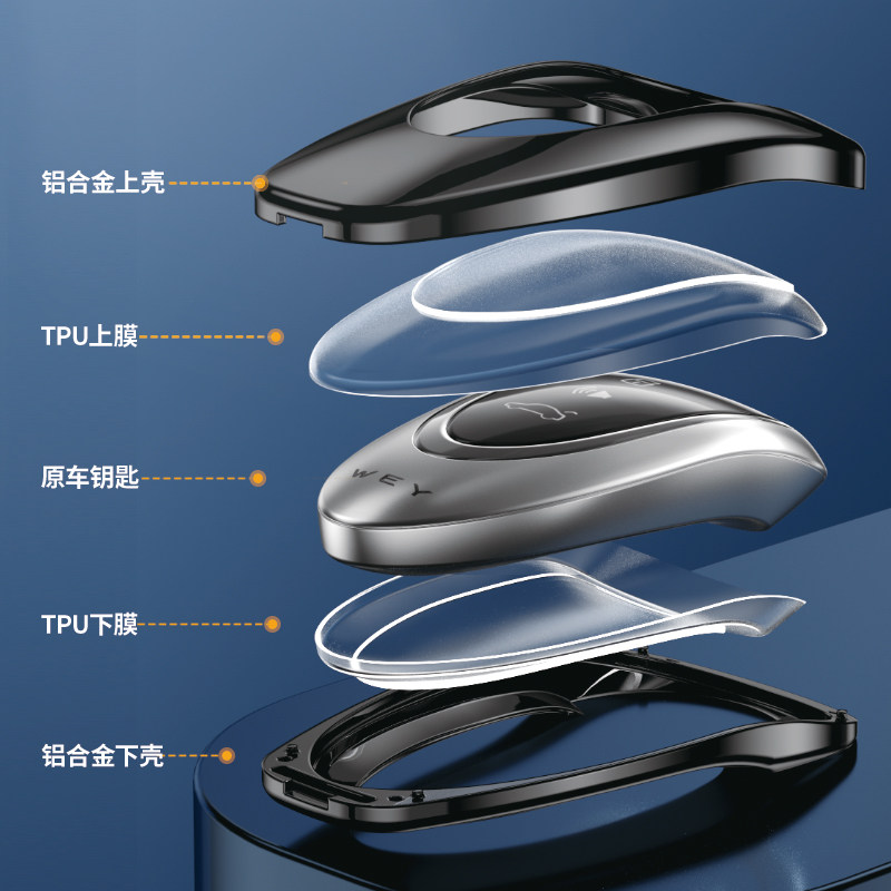 2026款魏牌v9x钥匙套高级感长城魏派v9x专用26新款汽车用品扣壳