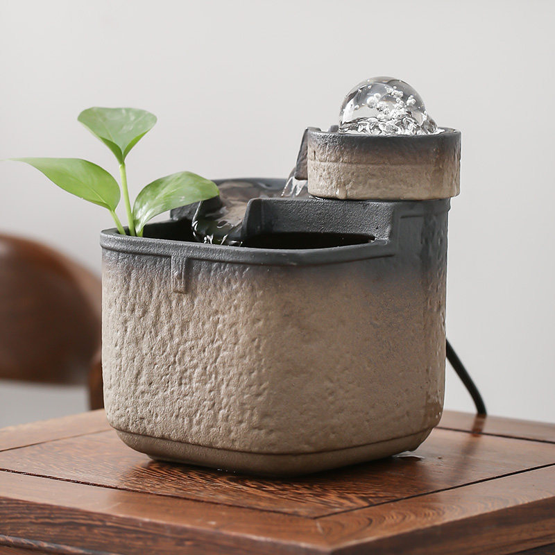 简约解压小流水办公桌usb摆件送女生朋友生日礼物工位情绪稳定器,淘宝优惠券,粉丝福利购,淘宝优惠卷