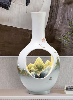 玄关山水摆件开业乔迁礼