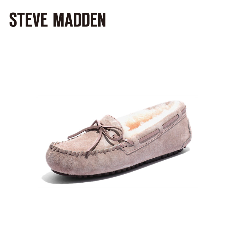 Steve Madden/思美登2021春季新品舒适皮毛一体保暖包子鞋 GENIAL - 图0