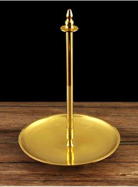 24小时纯铜盘香架佛堂家用室内供奉拜神檀香座蚊香塔香盘香托薰炉