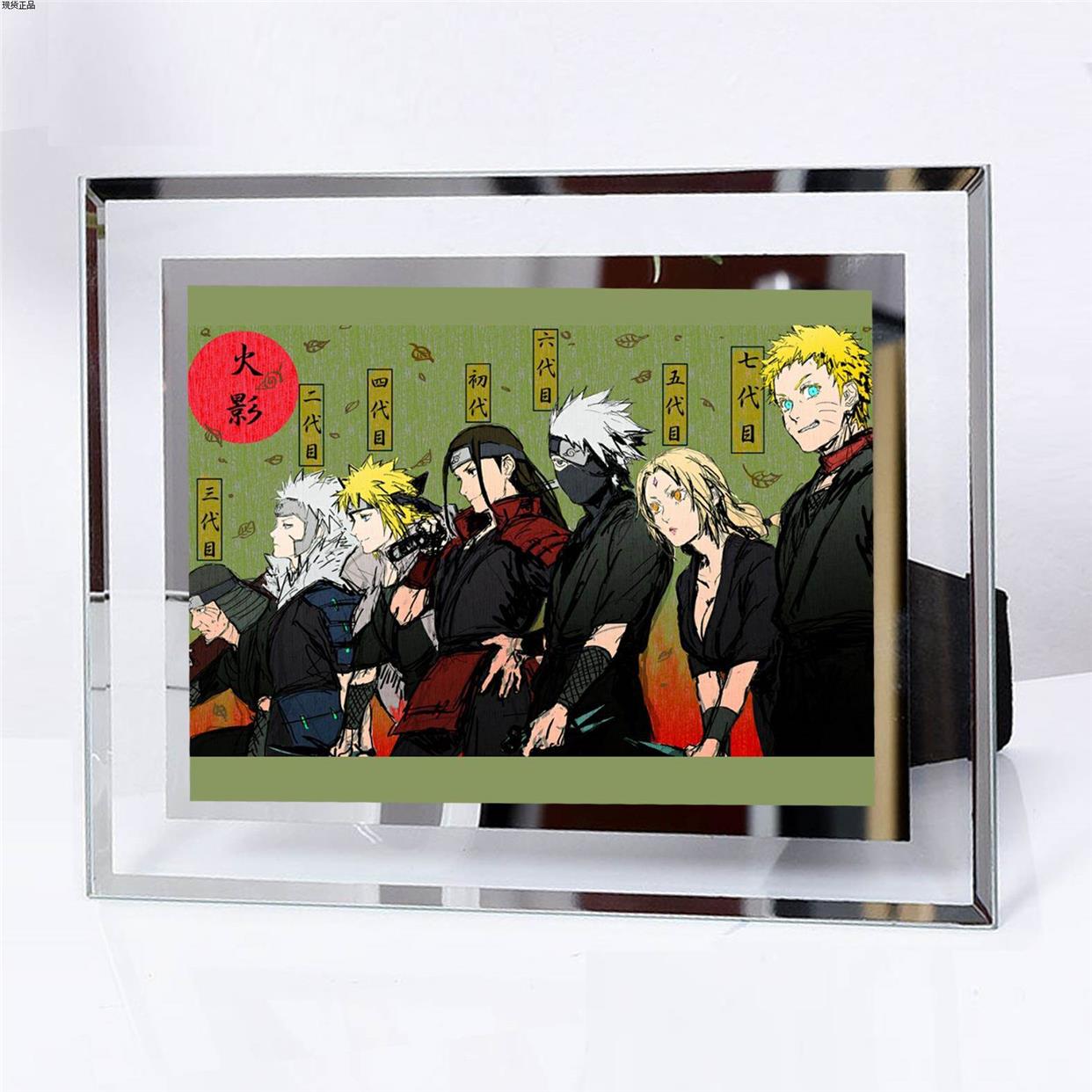 Naruto hanging pictures surrounding picture frame standing c - 图3