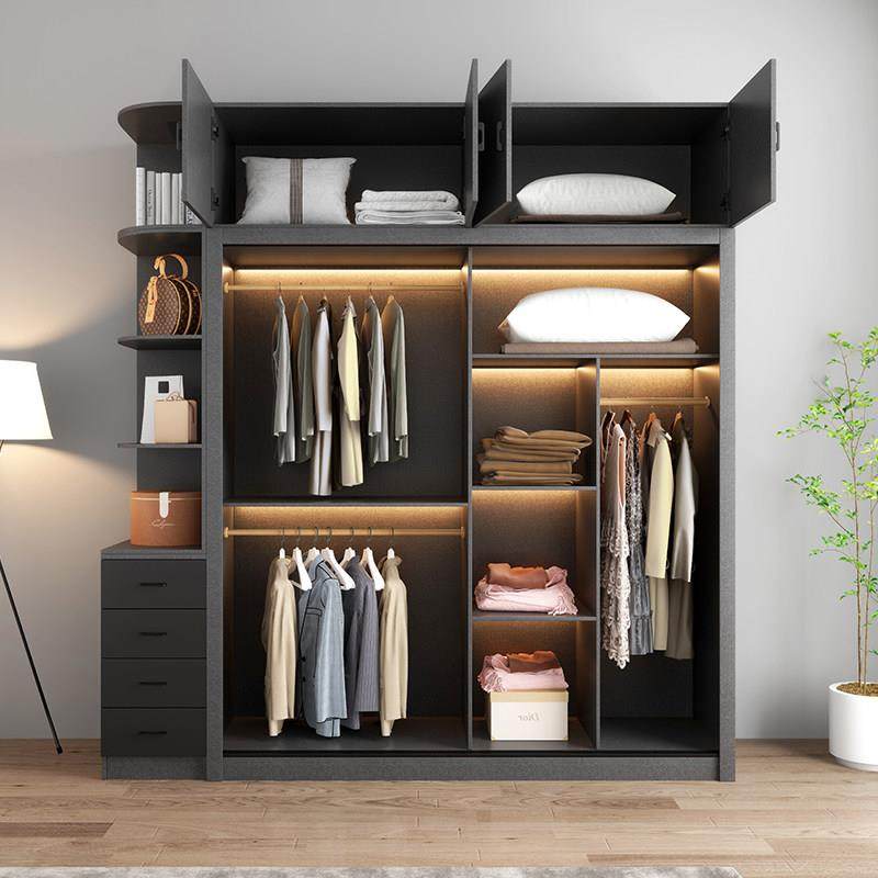 现代简约推拉门衣柜家用主卧室热销榜玻璃衣柜出租房用组装衣橱,淘宝优惠券,粉丝福利购,淘宝优惠卷