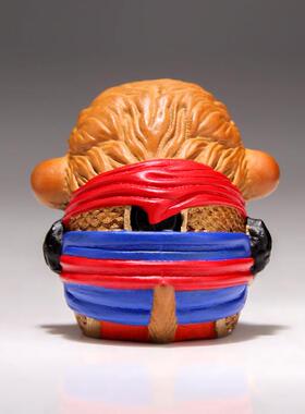 黄铜摆件《猴子猴孙》齐天大圣孙悟空斗战胜佛迷你创意汽车小摆件