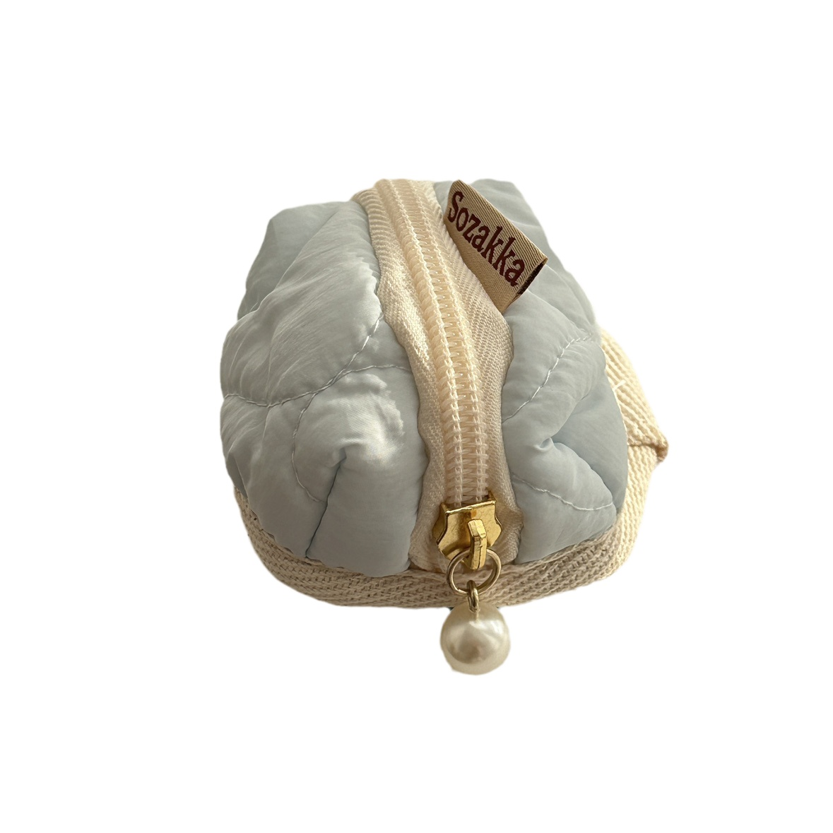 一只桃可爱马卡龙色蓝牙耳机收纳包迷你AirPods保护套绗缝小帐篷,淘宝优惠券,粉丝福利购,淘宝优惠卷