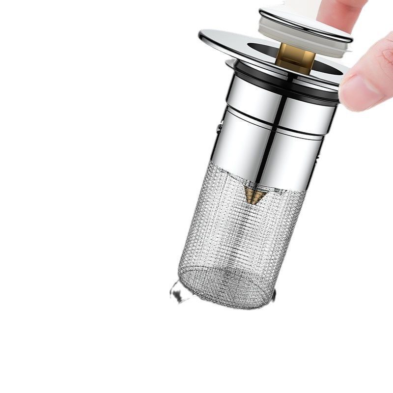 洗手盆漏水塞子按压式弹跳芯下水道过滤网洗脸池面盆台盆通用配件,淘宝优惠券,粉丝福利购,淘宝优惠卷