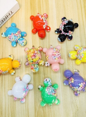 巨无霸夜光流沙乌龟M豆小可爱摆件饰品龟太爷创意手工diy桌面摆件