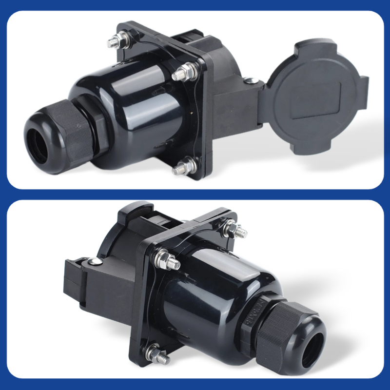 电动汽车美标车端J1772充电插座type1充电枪插头公插5孔交流电50A - 图1