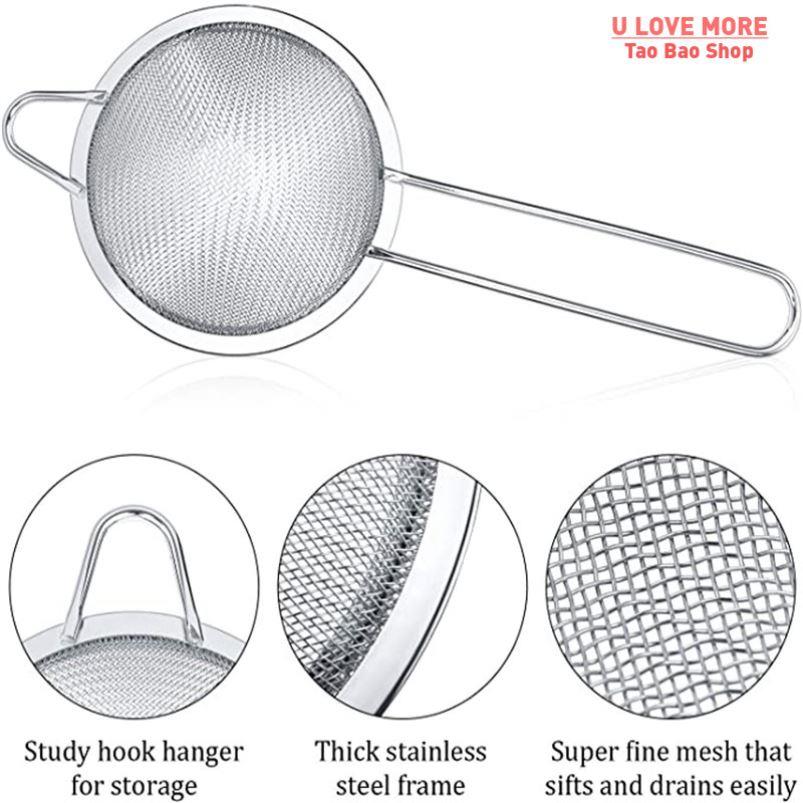 Cocktail Strainer Stainless Steel Tea Strainers Conical Food - 图1