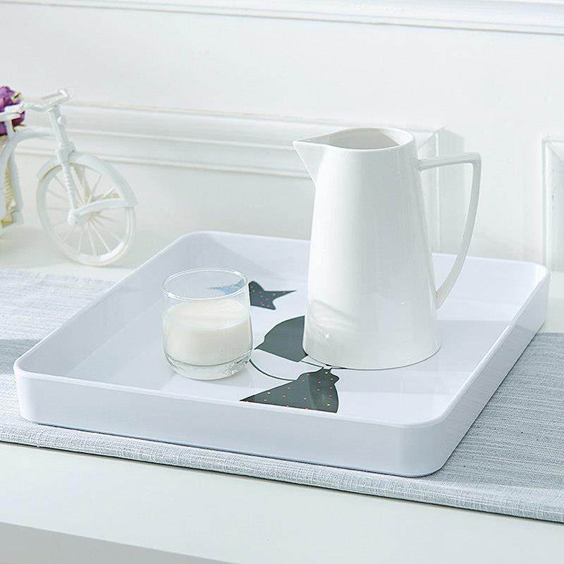 北欧简约正方形托盘家用客厅水杯盘茶盘餐具轻奢高级酒店点心餐盘,淘宝优惠券,粉丝福利购,淘宝优惠卷