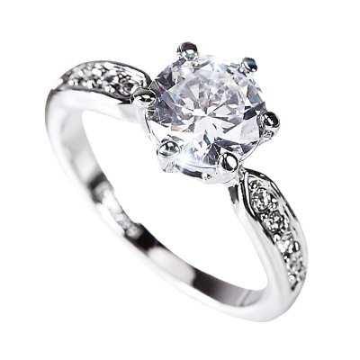 钻石之乡河南商丘多多热卖气质奢华钻戒结婚开口铜镀银戒指a0254 - 图2