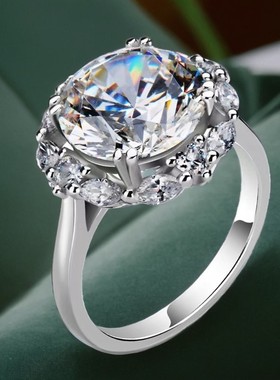 钻石之乡河南钻石商丘女王的大钻鸽子蛋5克拉石碳钻日式轻奢a2487