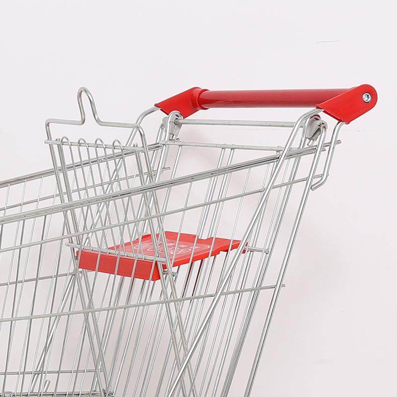金属超市购物车60L亚式手推车儿童座位板双层大容量轻便,淘宝优惠券,粉丝福利购,淘宝优惠卷