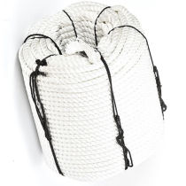 Work Fu White Polypropylene Nylon Rope Plus Coarse Wear Marine Cable Tie Rope Wagon Throw Anchor Rope 8 shares 100M