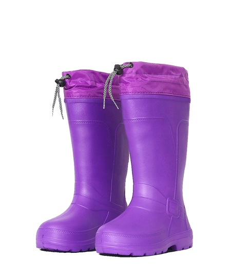 防水加绒雪地靴防滑保暖雨靴学生韩版靴EVA一体鞋厨房洗衣洗车鞋