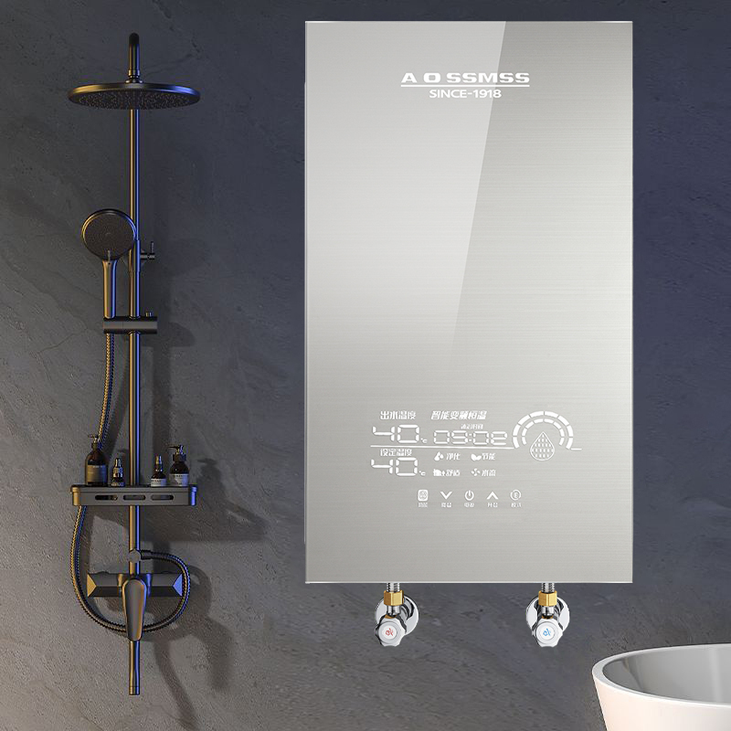 AOSSMSS即热式电热水器家用洗澡卫生间小型速热恒温过水热免储水 - 图0