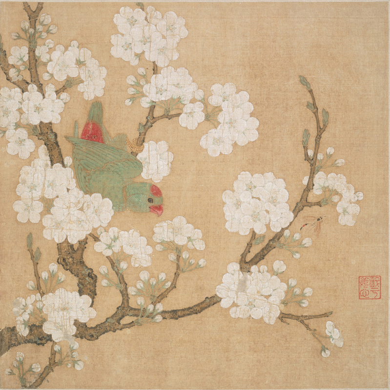 宋人小品高清图工笔画团扇册页 宋代山水花鸟喷绘宋画素材电子版 - 图1