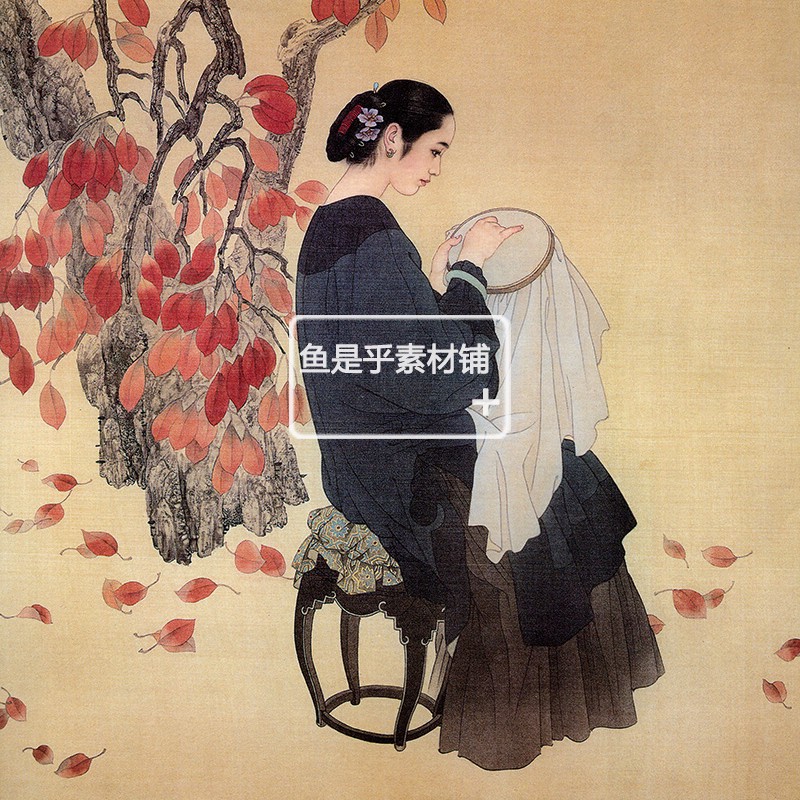 王美芳赵国经工笔画人物仕女绘画作品资料临摹高清电子版素材图片 - 图2