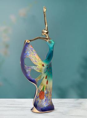 黄铜工艺品摆件高档轻奢乔迁之喜礼品酒柜电视柜玄关客厅家居饰品