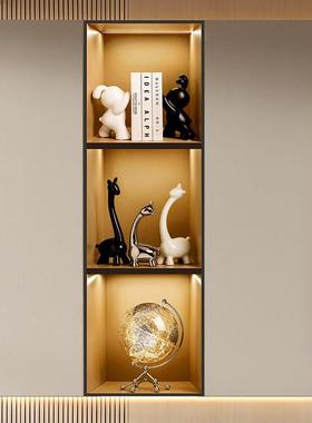 贝汉美创意小鹿摆件轻奢高档高级感家居客厅玄关酒柜桌面软装饰品