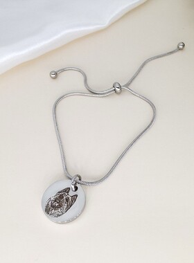 来图定制简约气质宠物猫狗仓鼠照片手链可调节手绳纪念吊坠礼物