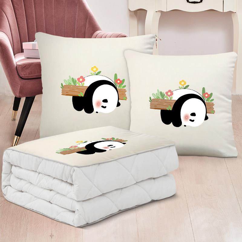 抱枕被子两用夏季空调被客厅沙发午睡毯子办公室汽车夏凉被二合一,淘宝优惠券,粉丝福利购,淘宝优惠卷