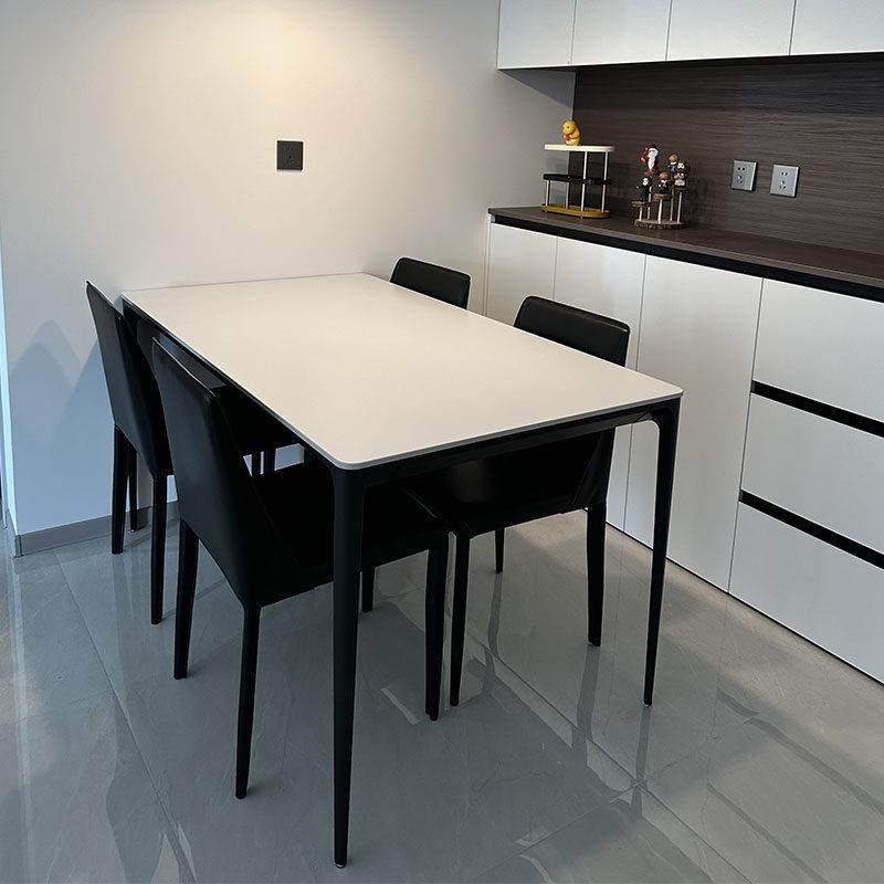 岩板餐桌加底板 大小户型家用饭桌长方形现代简约餐桌椅子组合,淘宝优惠券,粉丝福利购,淘宝优惠卷