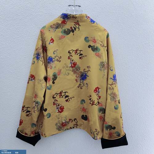 欧洲站2025年秋冬新中式国风丝绒双面穿外套女高级感唐装宽松上衣 - 图3