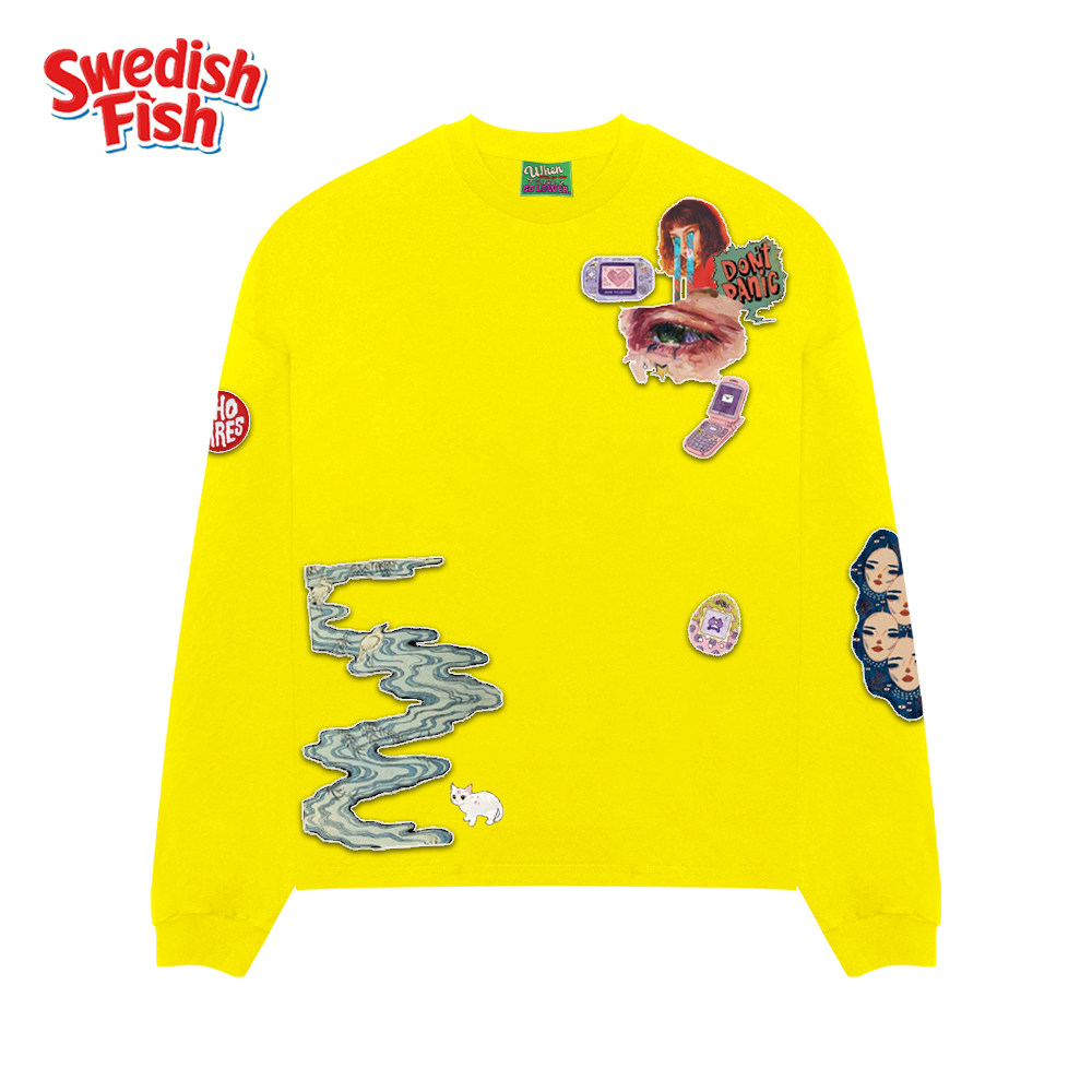 interesting灵魂!高街穿搭慵懒风厚重感240g重磅小众全棉长袖T恤 - 图0