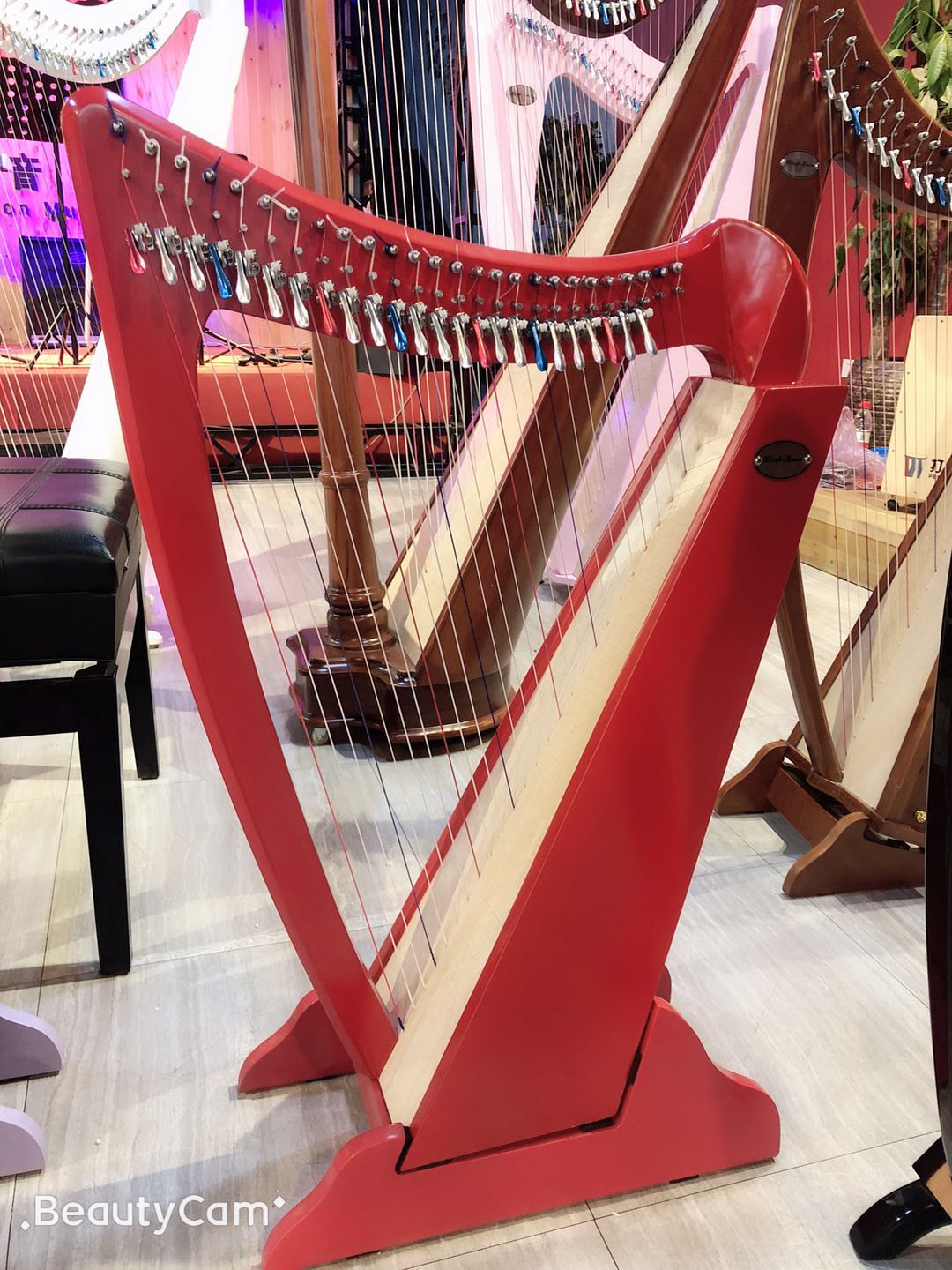 竖琴大欧式箜篌乐器古典初学者可携式里拉琴lyre琴小型里尔琴 - 图2