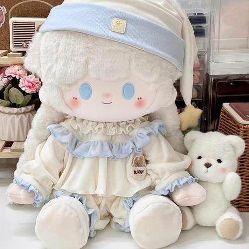 40cm厘米娃衣毛绒睡衣坐姿棉花娃娃一番体无属性公仔玩偶替换衣服 - 图2