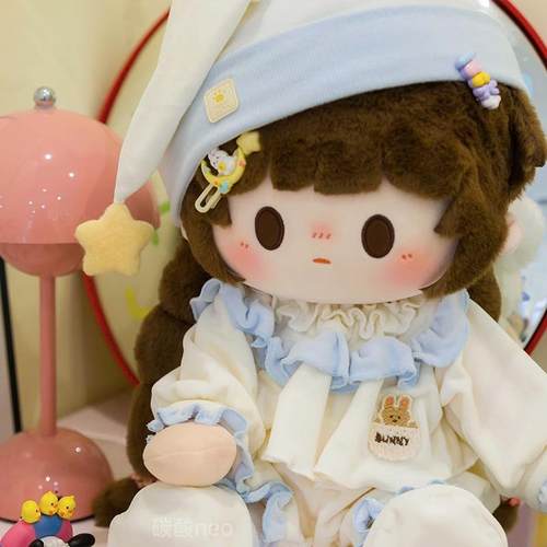 40cm厘米娃衣毛绒睡衣坐姿棉花娃娃一番体无属性公仔玩偶替换衣服 - 图3