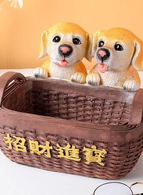 特大号狗狗收纳摆件客厅玄关茶几电视柜装饰轻奢高档进门口放钥匙
