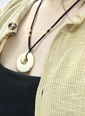 极速象牙果时来运转吊坠轮回男女款吊坠项链挂件平安Y扣锁骨项链