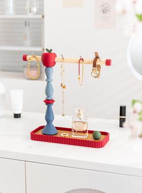 阿楹 轻奢复古入门玄关柜钥匙托盘摆件高级收纳口罩艺术置物挂架