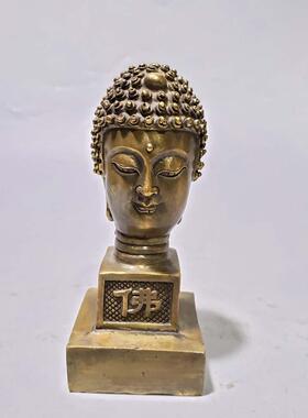 铜观音印章佛头玉印有求必应四面纯铜人物家居饰品工艺品摆件