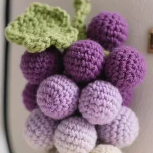 夏日葡萄挂件包挂车挂简单零基础钩针毛线编织材料包diy送礼 - 图3