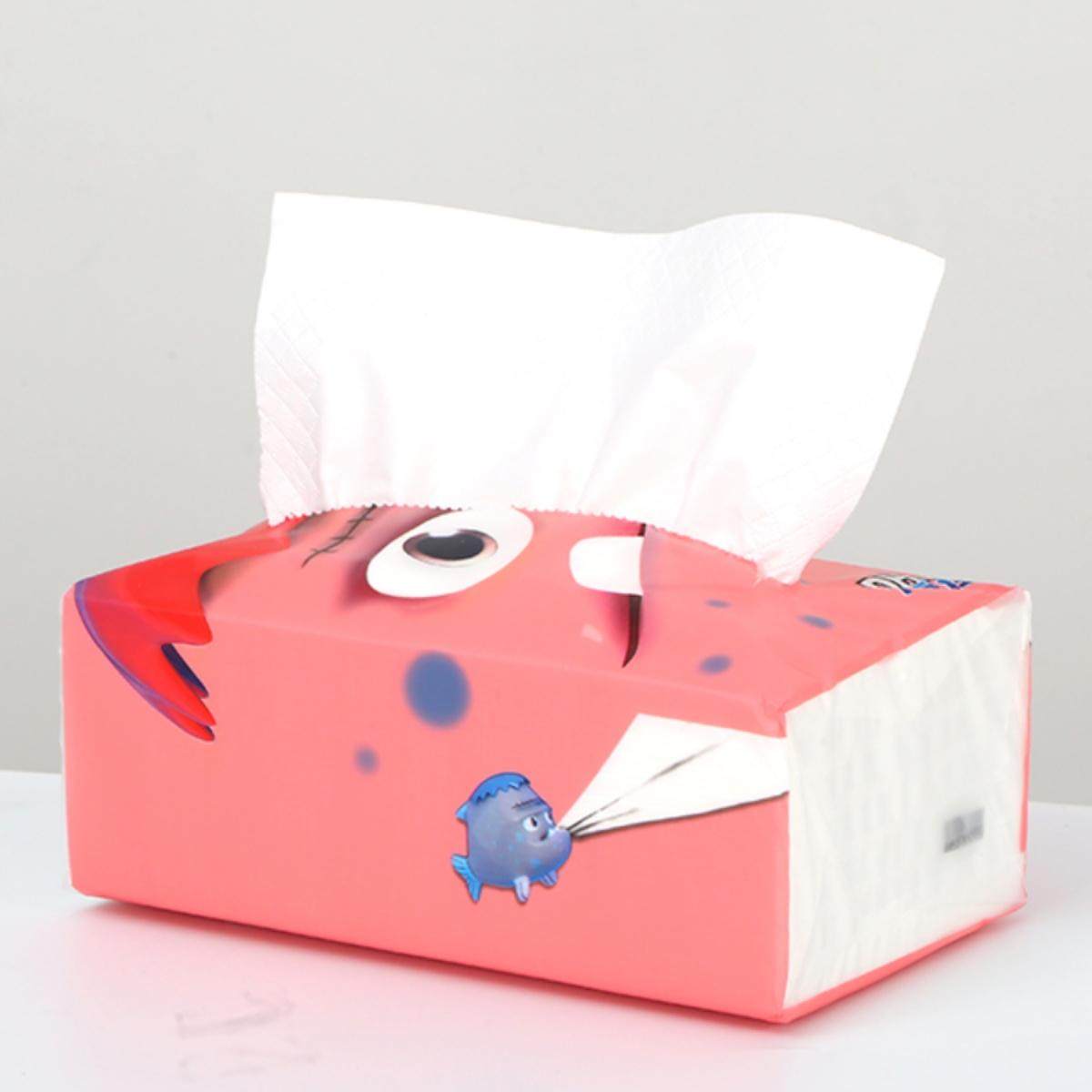 大海怪纸巾纸抽4包/提90抽*5层加厚天然无香面巾纸抽纸整箱,淘宝优惠券,粉丝福利购,淘宝优惠卷