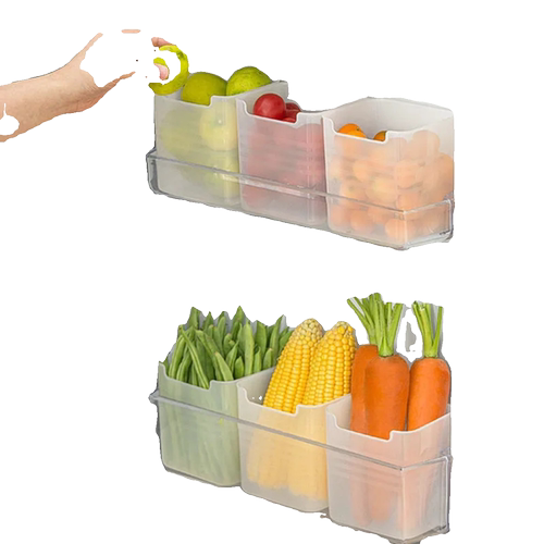 冰箱侧门收纳盒分装整理神器内侧保鲜食品侧面储物门上盒子厨房 - 图3