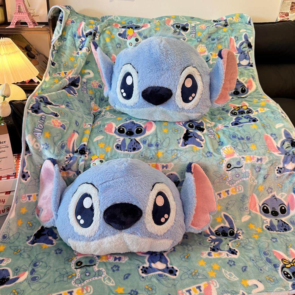 卡通史迪仔抱枕被子两用午睡办公室枕头床上靠垫车载毯子二合一,淘宝优惠券,粉丝福利购,淘宝优惠卷