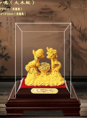 绒沙金摆件 送闺蜜朋友婚房婚庆新婚礼物 结婚礼品 百年好合摆设