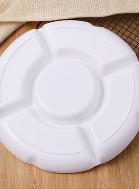 五格圆盘行搭配装昆仑山五色土方土水晶石密胺桌面落地方盘无盖子